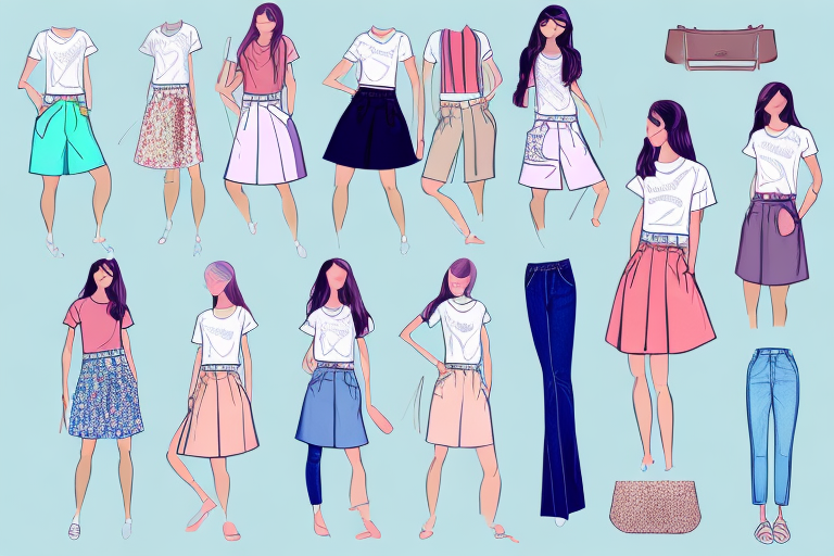 A variety of summer casual outfits for ladies