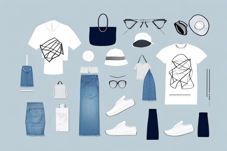 A minimalist-chic summer casual outfit