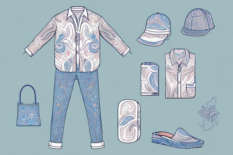 A summer casual outfit featuring an embroidered element