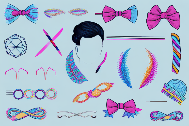A variety of summer hair accessories