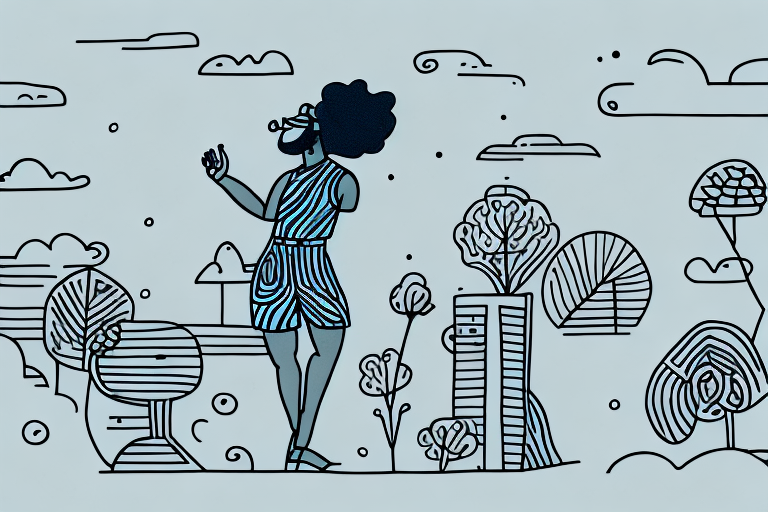 A person wearing a romper in an outdoor concert setting