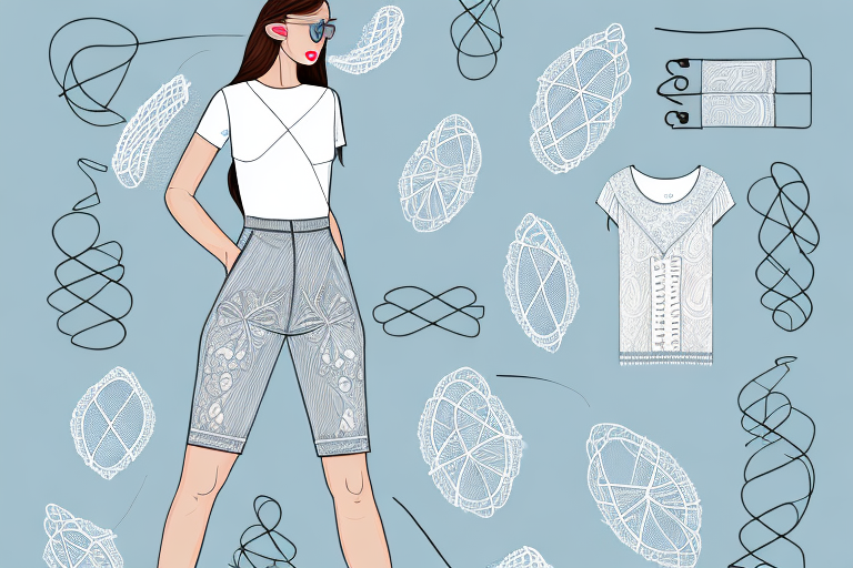 A summer casual outfit featuring lace-up details