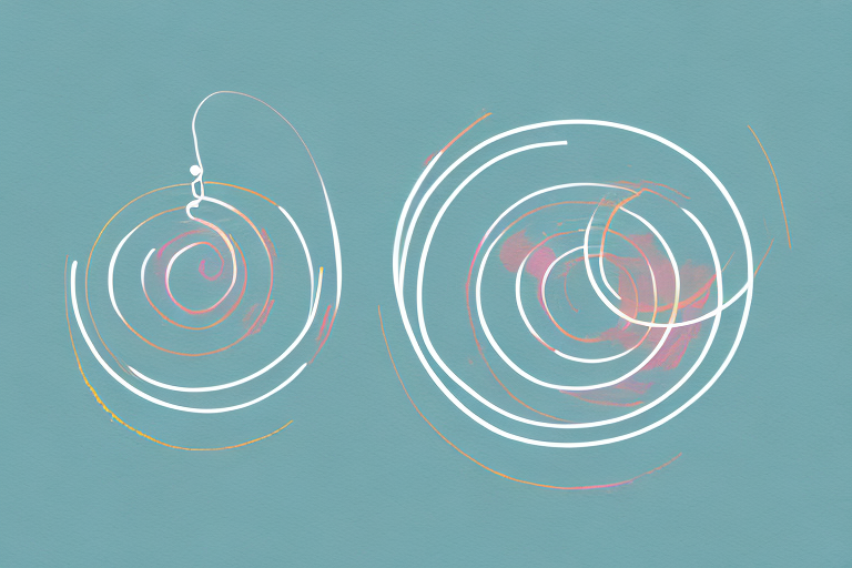 A pair of hoop earrings with a summery background