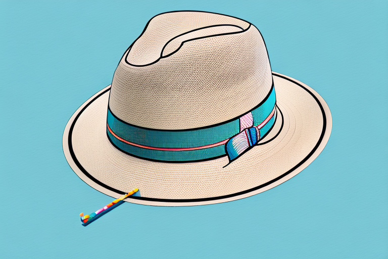 A straw fedora hat with a summer casual look