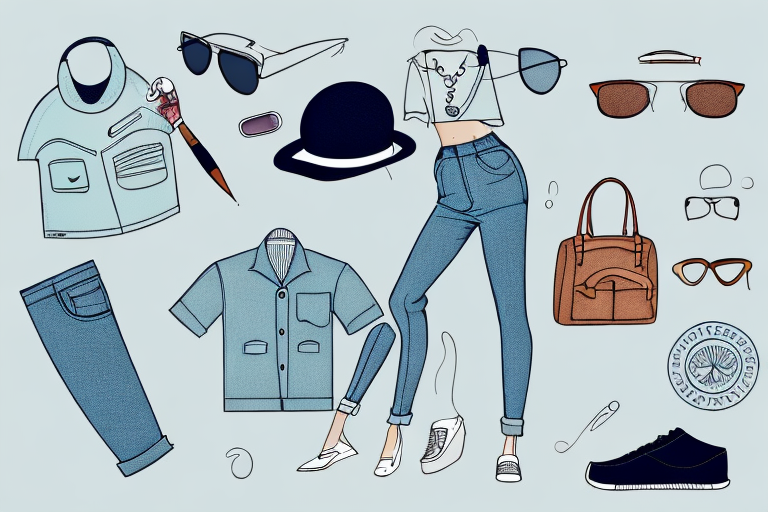 A retro-modern summer casual outfit