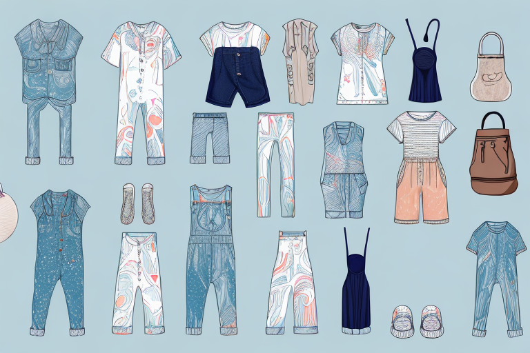 A variety of summer casual outfits featuring rompers