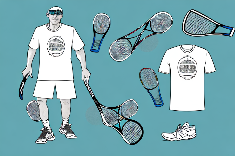 A pickleball outfit with built-in shorts
