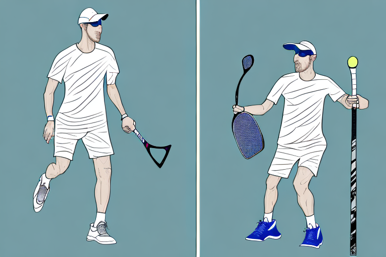 A pickleball outfit with a reflective visor