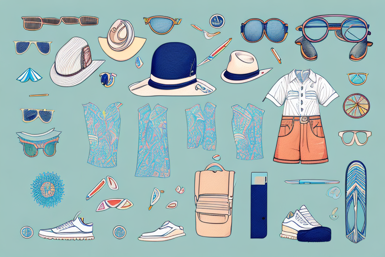 A summer outfit with retro-inspired elements