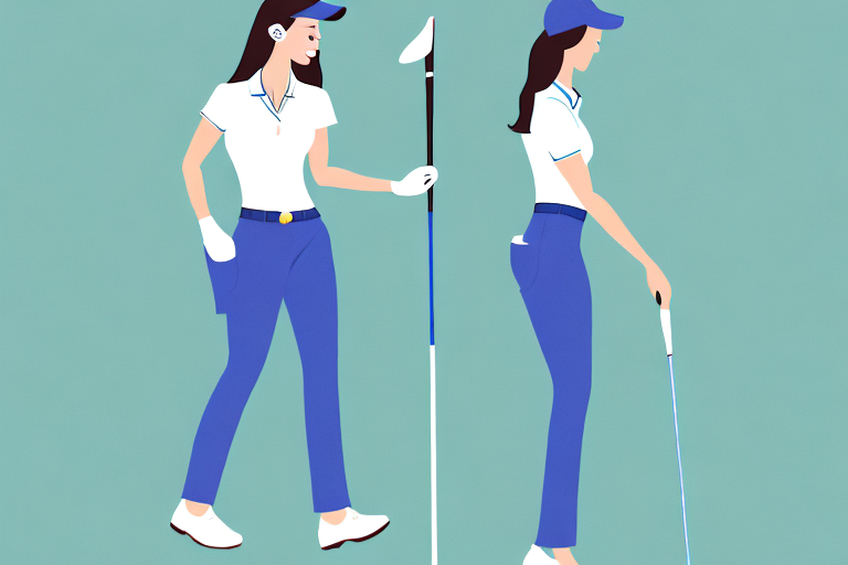A woman's golf outfit with pockets