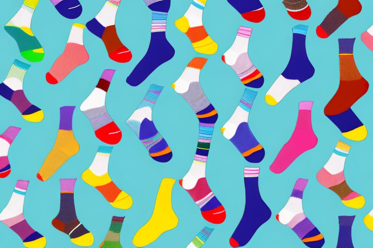 A colorful selection of golf socks