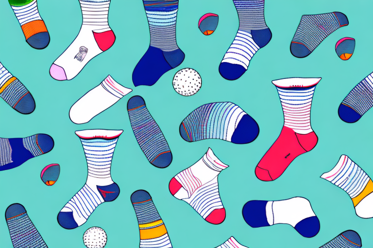A pair of golf socks with features that help prevent blisters