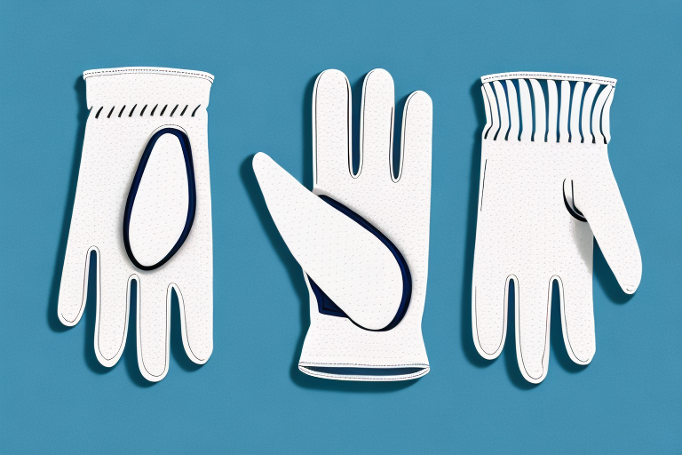 A pair of golf gloves