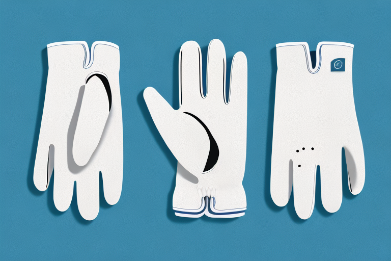 A pair of golf gloves