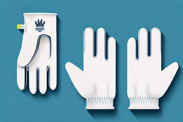 A pair of golf gloves