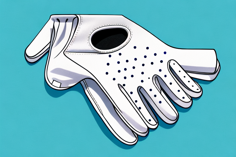A golf glove with grip pads and enhanced traction