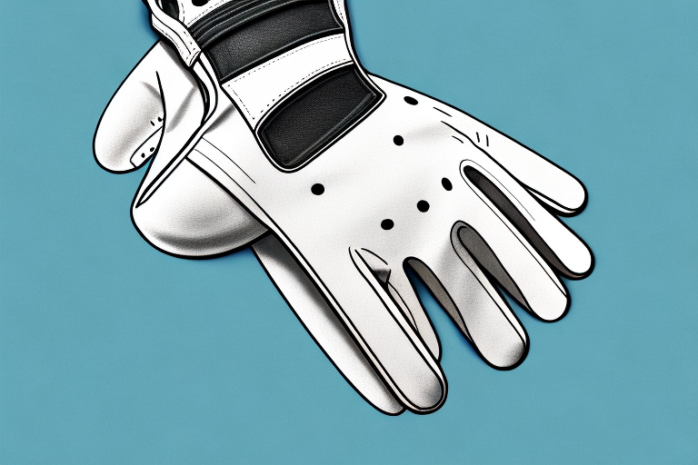 A golf glove with a reinforced cuff and extended durability features