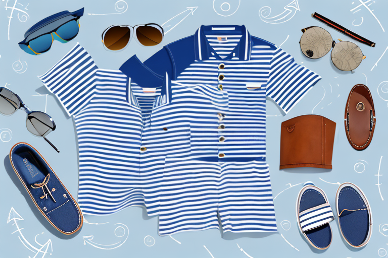 A nautical-inspired summer casual outfit