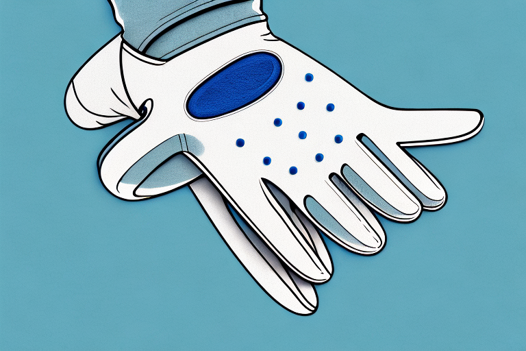 A golf glove with a stain-resistant and easy-cleaning material