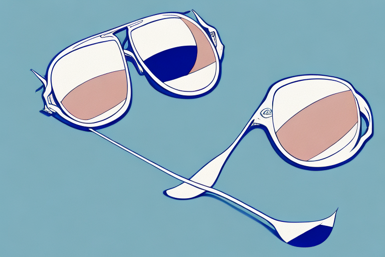 A pair of srixon and mizuno women's golf sunglasses side-by-side