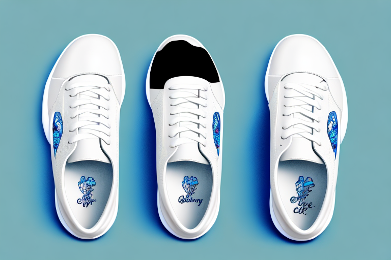 A pair of women's golf shoes with a lightweight design
