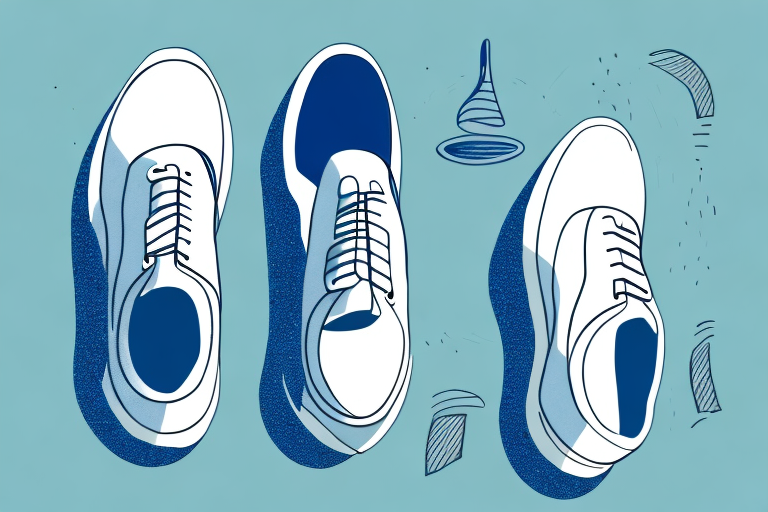 A pair of golf shoes with a bunion-friendly design