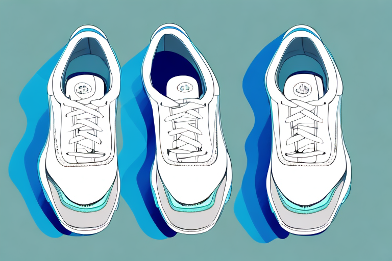 A pair of women's golf shoes with an adjustable closure system