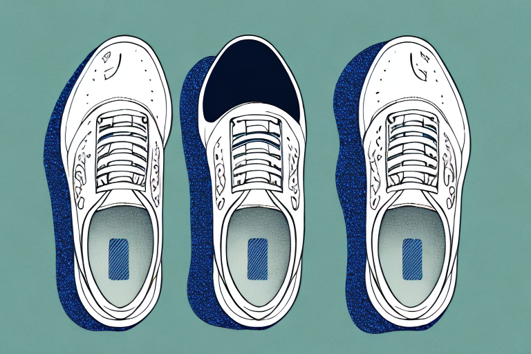 A pair of women's golf shoes with a cushioned and supportive tongue