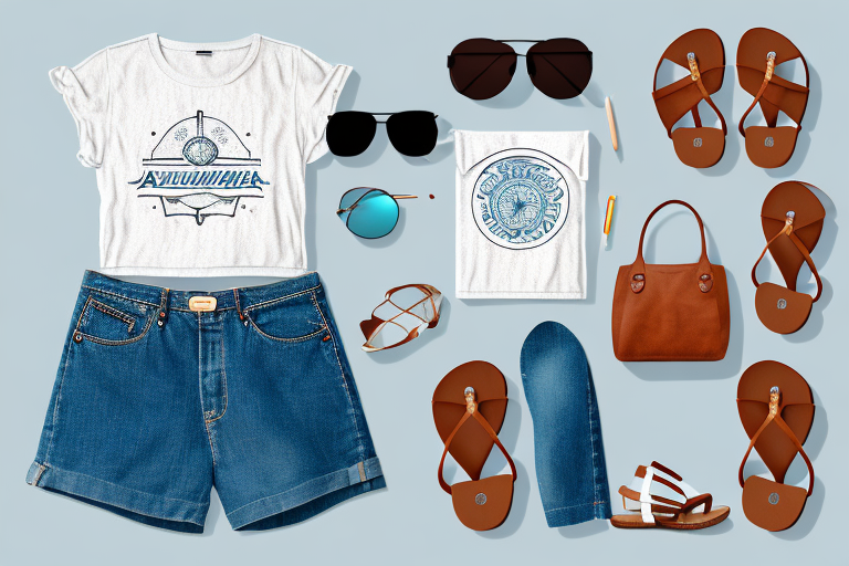 A vintage-inspired summer casual outfit