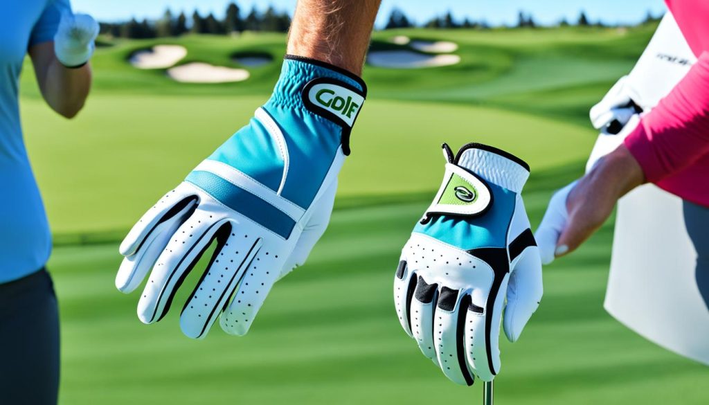 golf glove selection