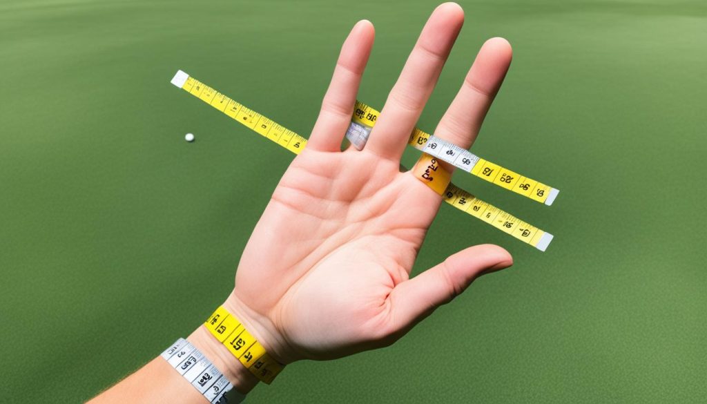hand measurement for golf gloves