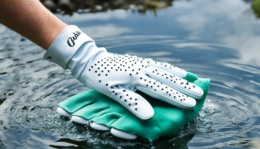 washing leather golf gloves