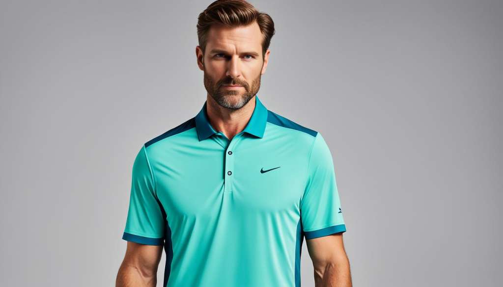 Breathable golf polo made of polyester