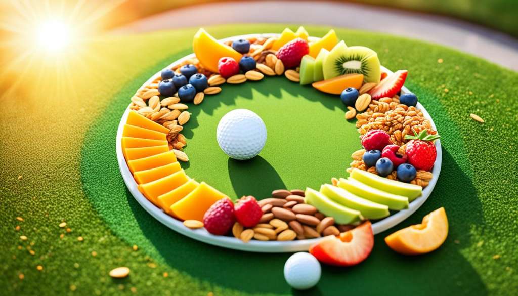 Carbohydrate-rich snacks for golfers