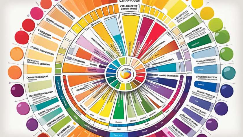 Color wheel for color coordination