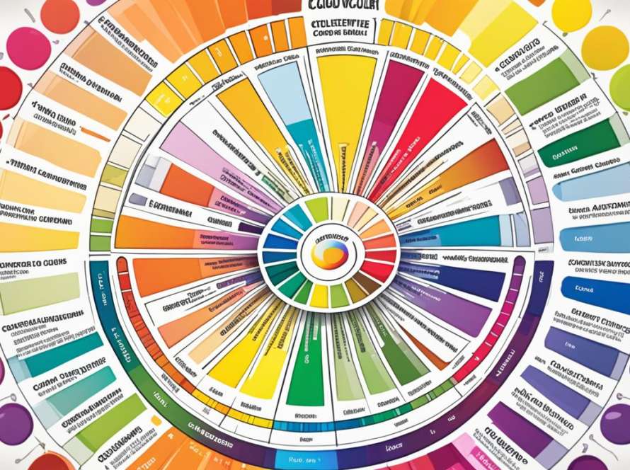 Color wheel for color coordination