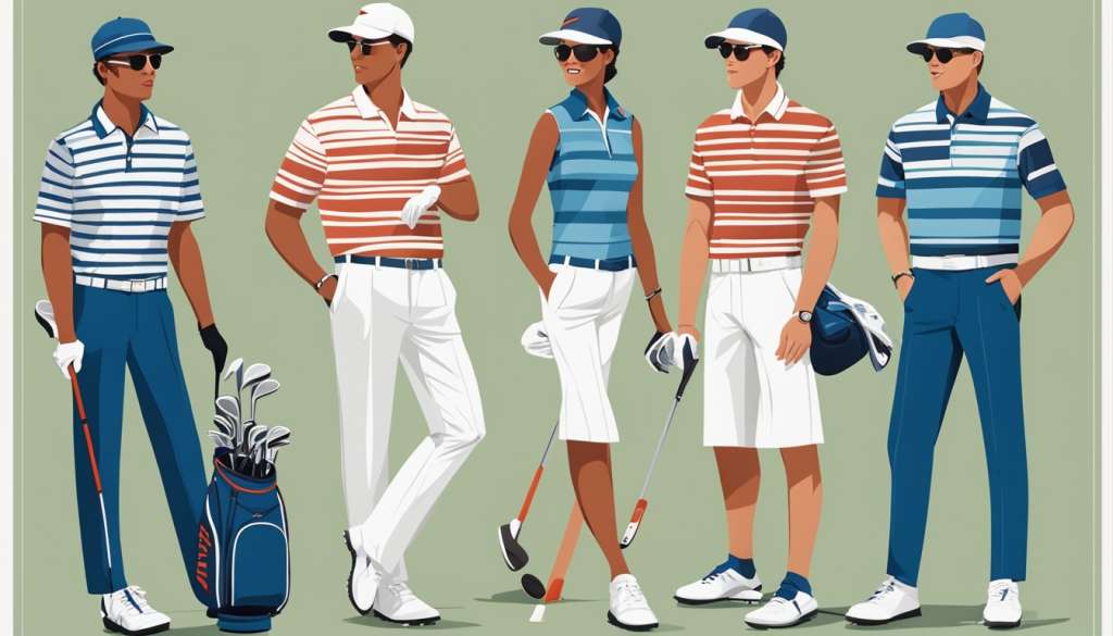 Coordinated golf looks