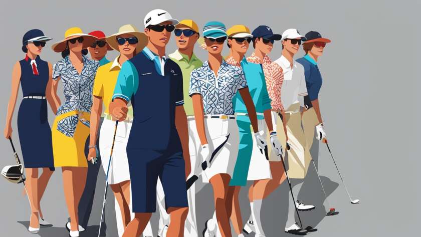 Fashion-forward golf apparel