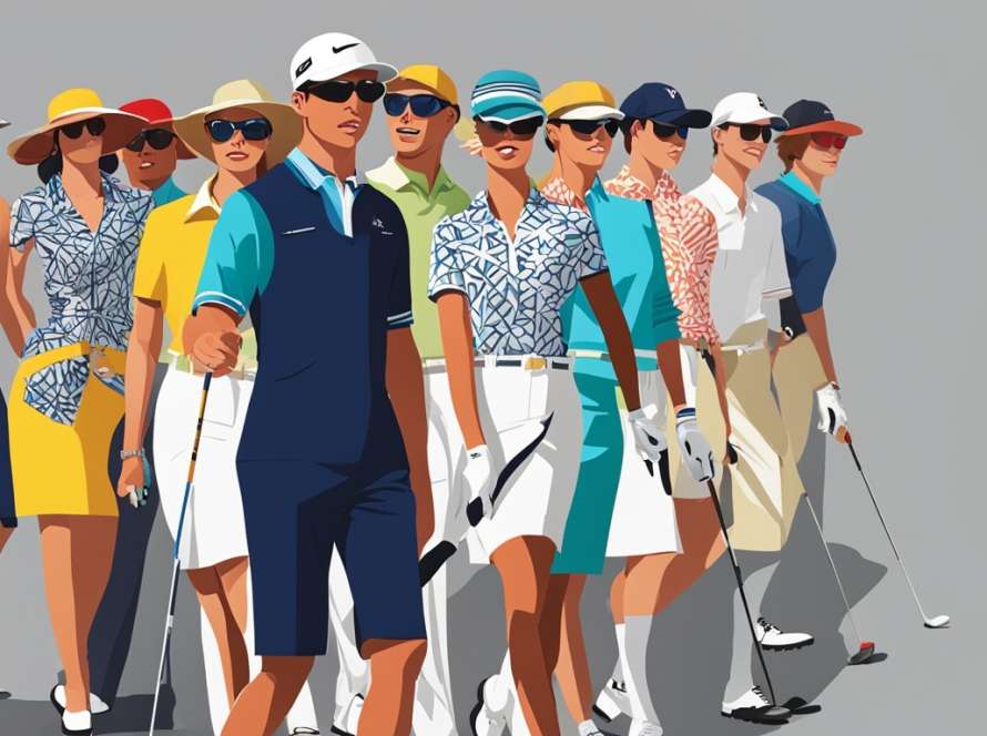 Fashion-forward golf apparel