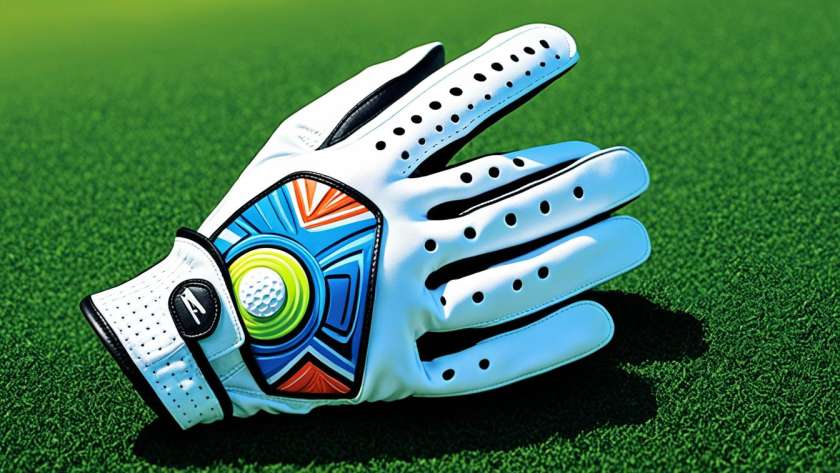 Fashionable golf gloves