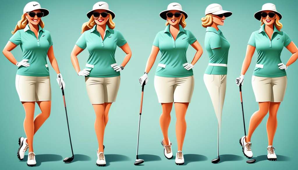 Flattering golf outfits for curvy figures