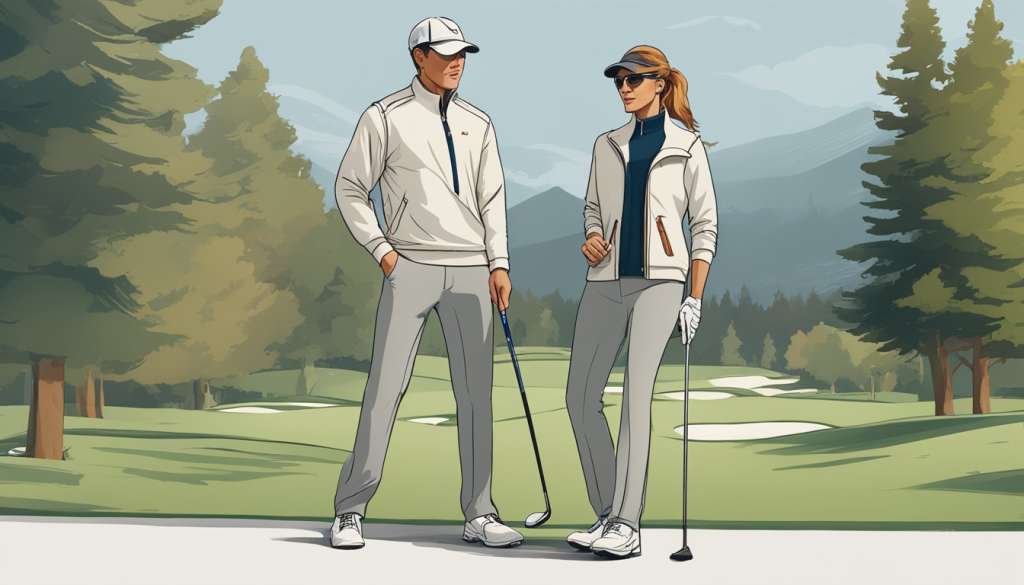 Golf apparel layering techniques