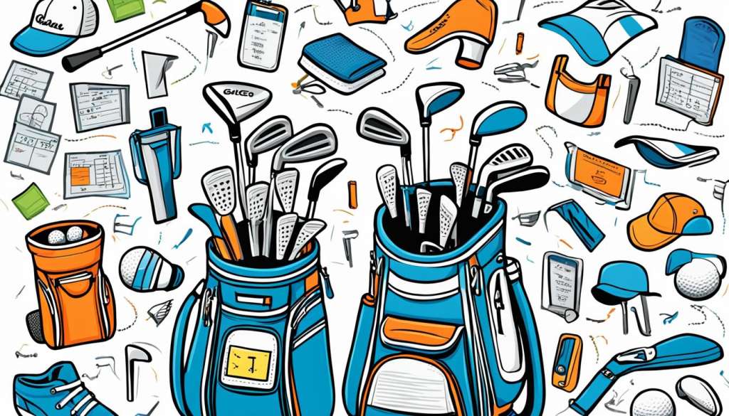 Golf bag pocket organization