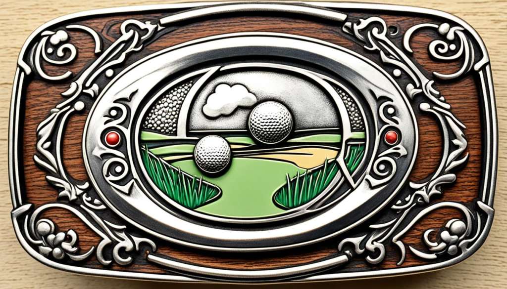 Golf belt buckle materials