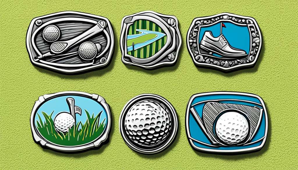 Golf belt buckles