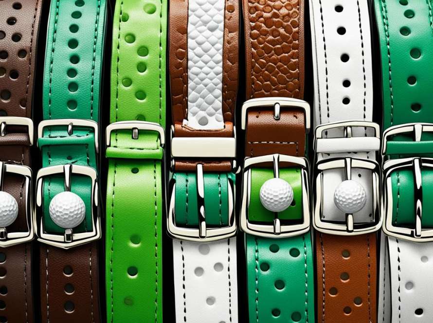 Golf belt materials