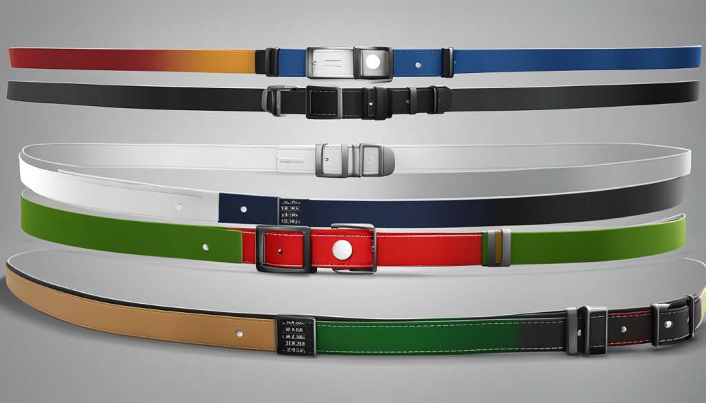 Golf belt measurements