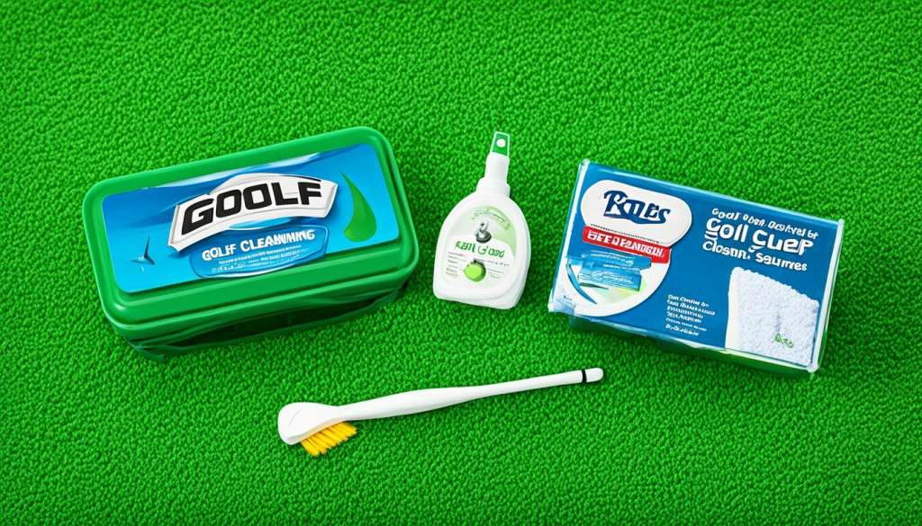 Golf club cleaning supplies