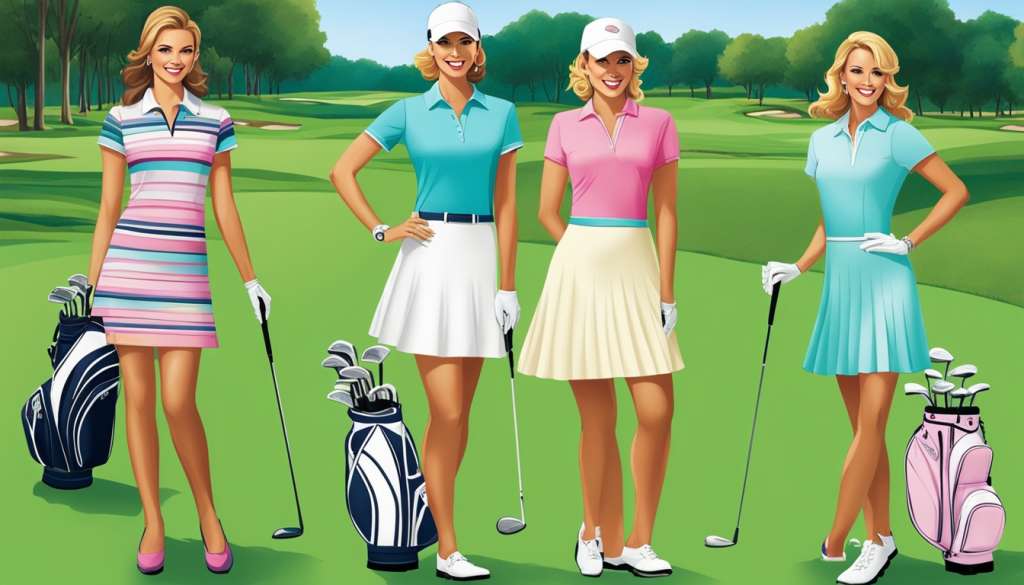 Golf dress styles and cuts