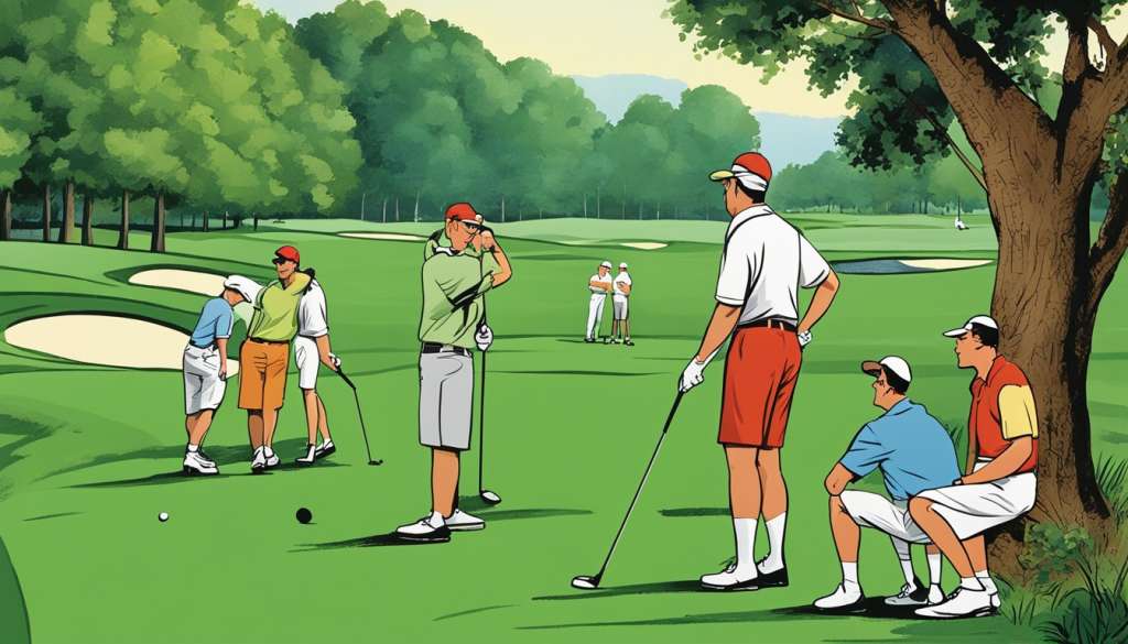 Golf etiquette guide teeing off